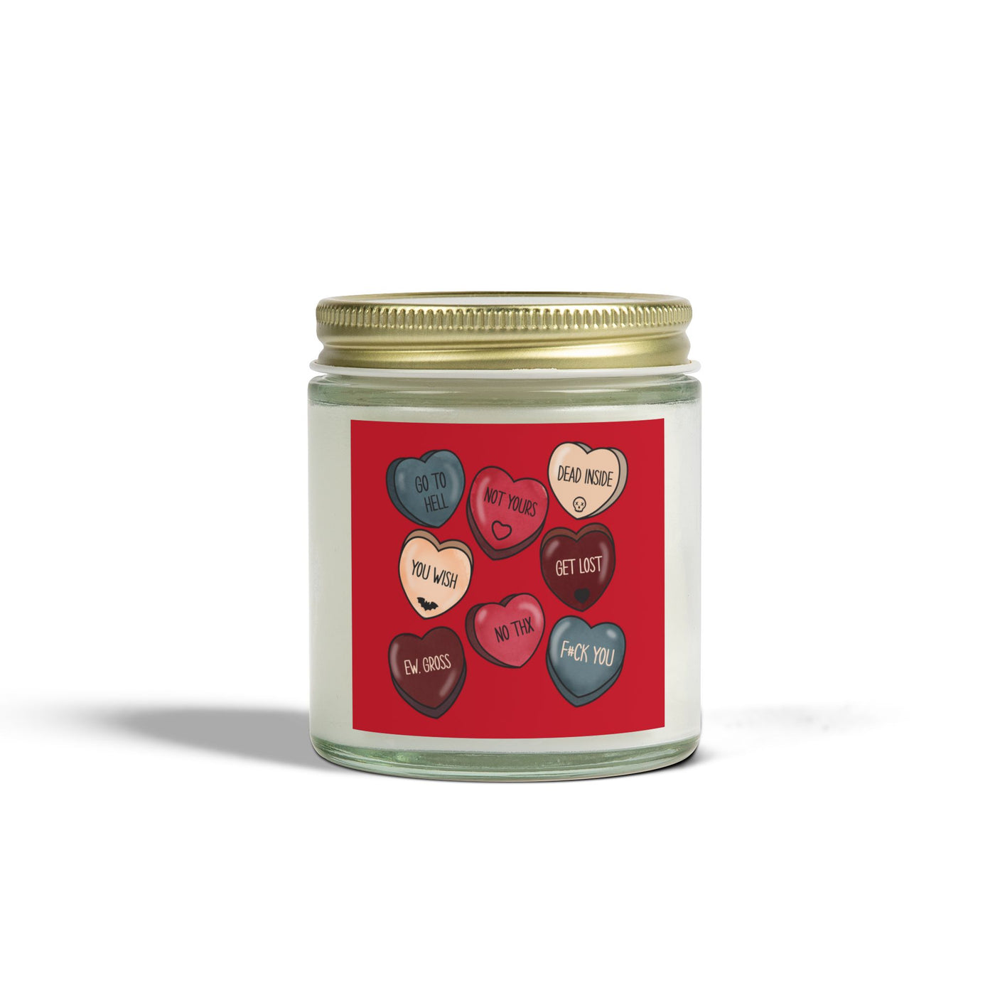 Heart Candle Gift Set - Scented Candles, Coconut Apricot Wax