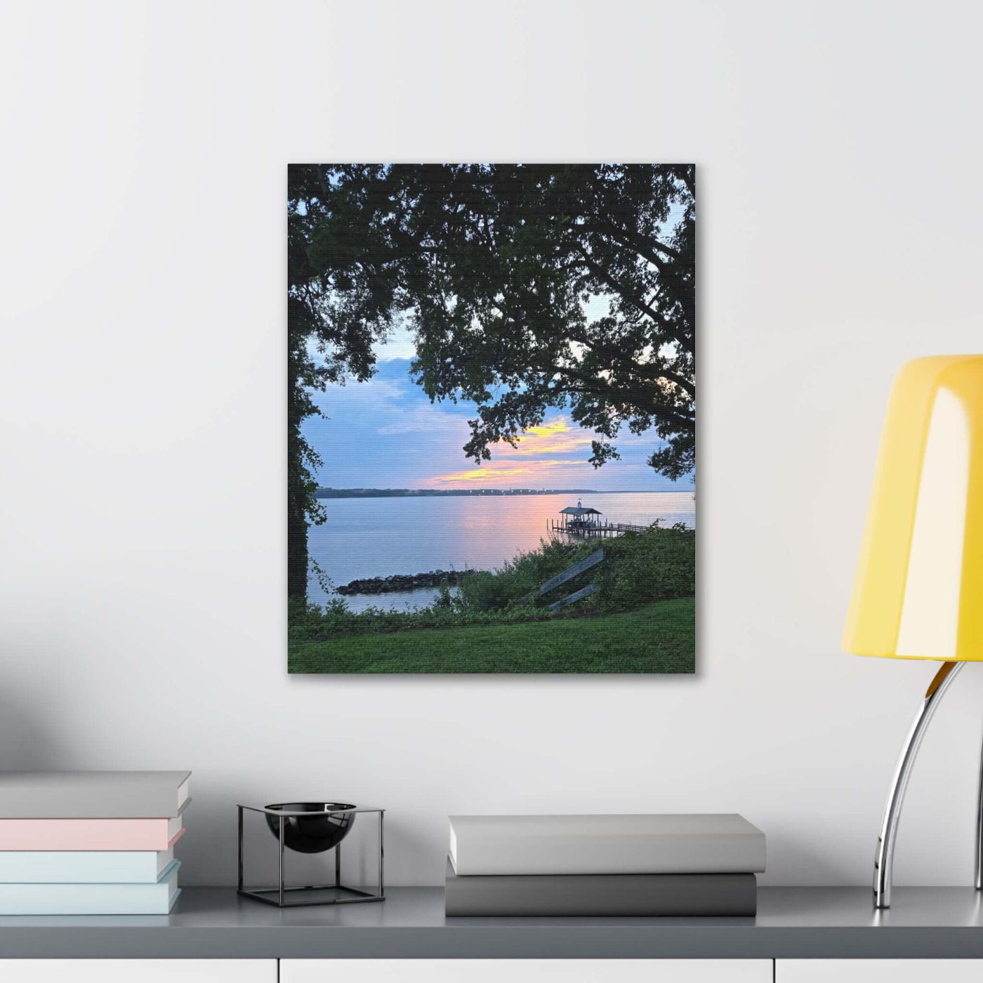 Canvas Wrap, Sunset on the River, Original KrisPix Photography, Wall Art, Home Decor, Nature Lover Gift, Fine Art Print