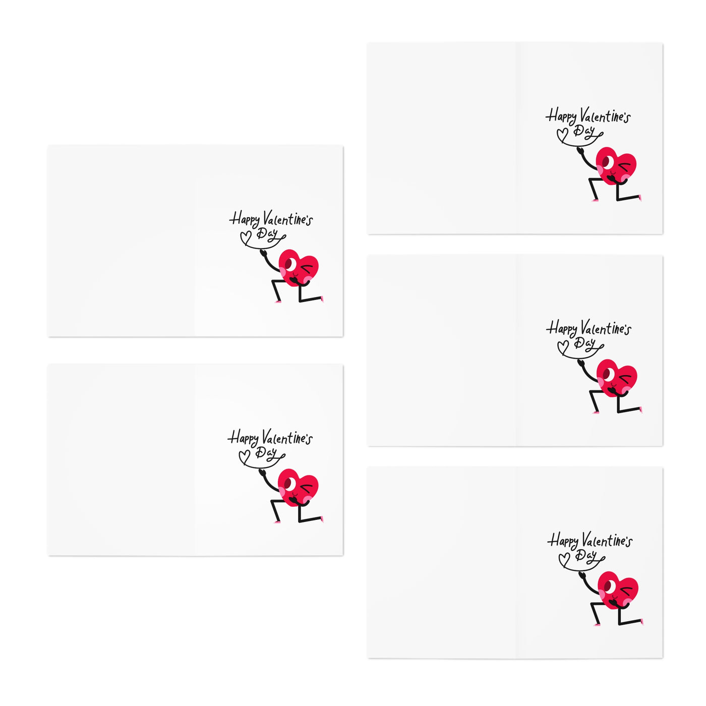 Greeting Cards - Rude Funny Anti Valentine's Day (5-Pack)