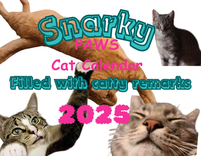 2025 Wall Calendar - Snarky Paws Catty Remarks Cat Calendar